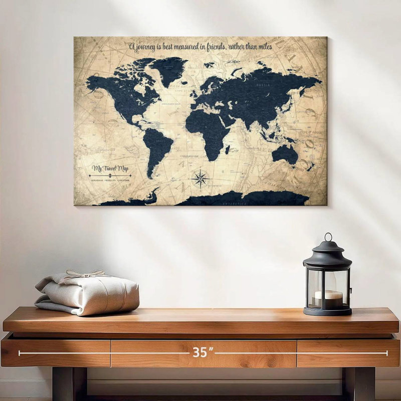 My Travel Alvertia, punaise I, 16" H x 24" W