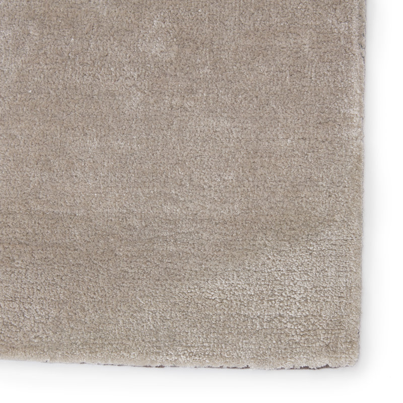 Handmade Black and Gray Geometric Wool Rug