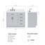 Meuble-lavabo simple en bois massif 42 po Tidworth avec plateau en quartz Carrara de 1,5 po-626085667-668100339-668100341