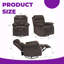 Petit fauteuil inclinable et pivotant à bascule pour femmes adultes pour petits espaces, chambre à coucher, salon-258487005
