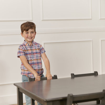 ECR4Kids 30in x 48in Rectangular Hardwood Table with 22in Legs, Kids Furniture