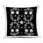 Motifs floraux noirs symétriques