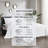 Pointehaven White Velvet Oversized Diamond Quilt Set, Twin/Twin Extra Long-117339332-117339335