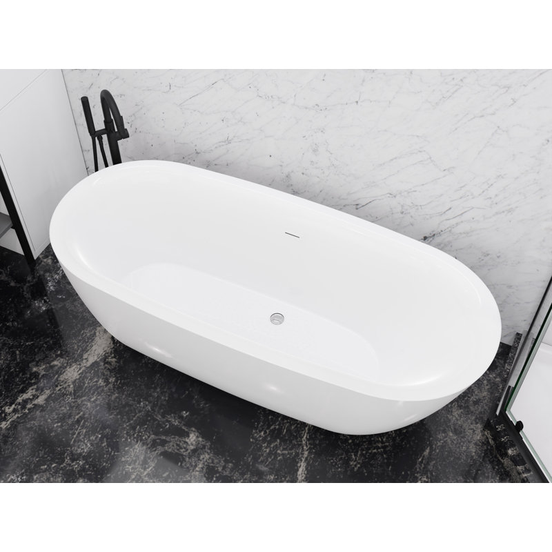 Britt 59.06'' x 29.53'' Soaking Acrylic Bathtub