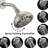 High 4.72" Shower Head In Brushed Nickel - 6 Settings, Clog, 1.8 Gpm Flow, Effortless Mounting , Modes, Easy Installation-118765822