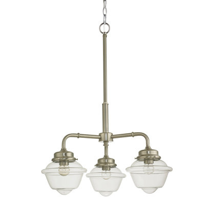 Lustre classique/traditionnel ombré 3 lumières Camargo