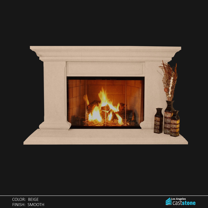 Cadre de cheminée Grand Marnes, Beige Smooth