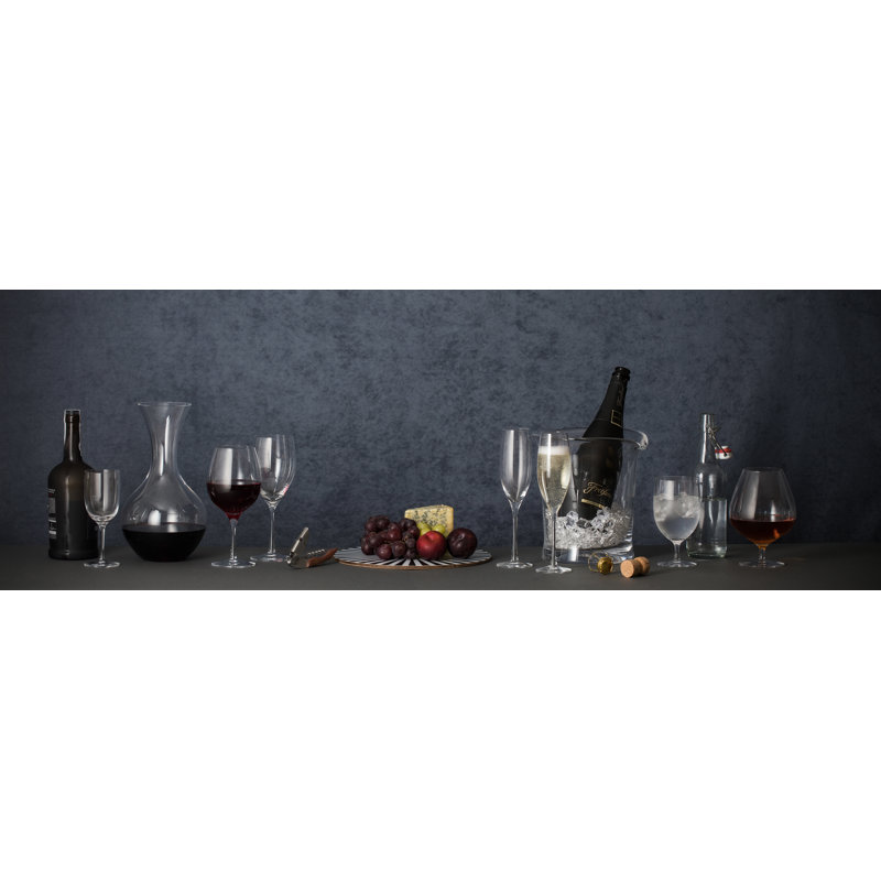 Wine Master Bordeaux 600ml Red Crystal Glass, 650 ml