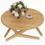 Table basse ronde 2-en-1 avec hauteur réglable