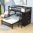 Elys Kids Twin Over Full Bunk Bed with Drawers-1414530614