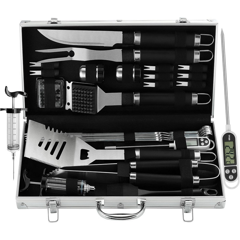 Ensemble d'outils de barbecue 24 pièces