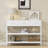 3-Tier Console Table With Charging Station & 3 Fabric Drawers,43.3'' Entryway Table With Storage Drawers And Open Shelves, Narrow Sofa Table With USB Ports And Outlets, Adjustable Feet, And Modern Design For Hallways, Living Rooms, And Small Spaces-1022265188