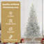 vidaXL Christmas Tree with 300 LEDs with Stand Silver PET-126745563