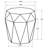 Pringle Grey Octagonal Solid Mango Wood Side Table-334890460