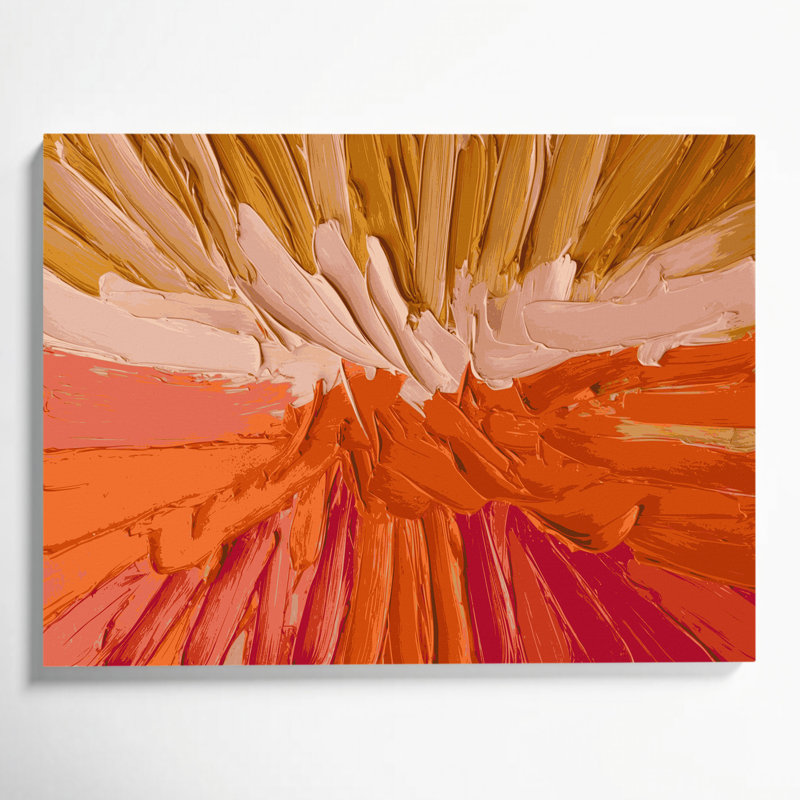Neo Expressionism 34 Brown Canvas Wall Art, 8" H x 10" W