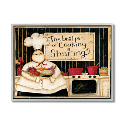 «Cuisiner, c'est partager une phrase» par Dan DiPaolo - impression d'art graphique
