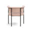 Chaise en chenille performance rose clair Taylor
