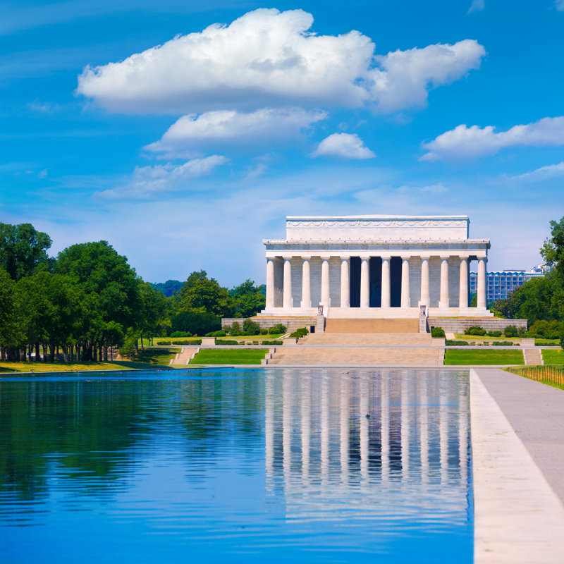 Memorial Reflection Pool - Wrapped Canvas Art Prints, 122cm H x 122cm W x 3.8cm D