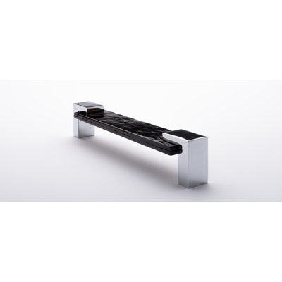 Poignée de meuble décorative en verre noir 5,625 "Affinity CTC Affinity