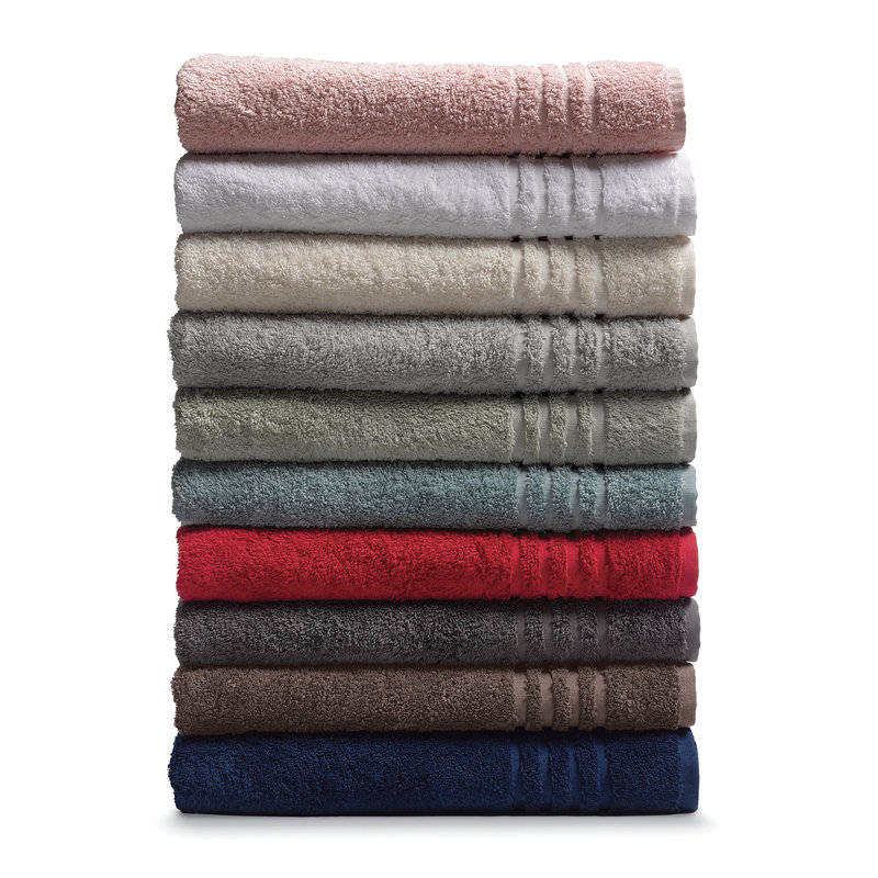 Ensemble de serviettes 6 pièces 100% coton Wardour, Rose