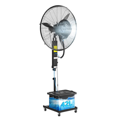 30-Inch Electric Industrial Mister Fan With 11Gal Water Tank In Black