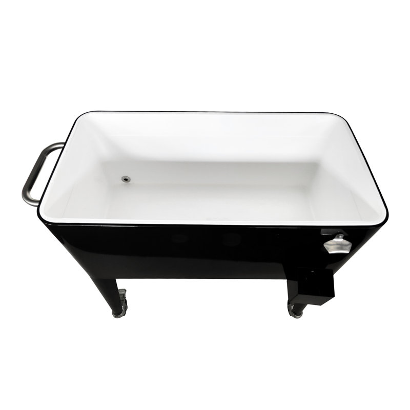 AXI 76L Serving Station / Cart Cooler with wheels, Black