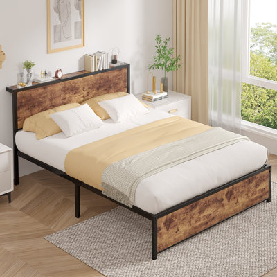 Amby Metal Storage Bed