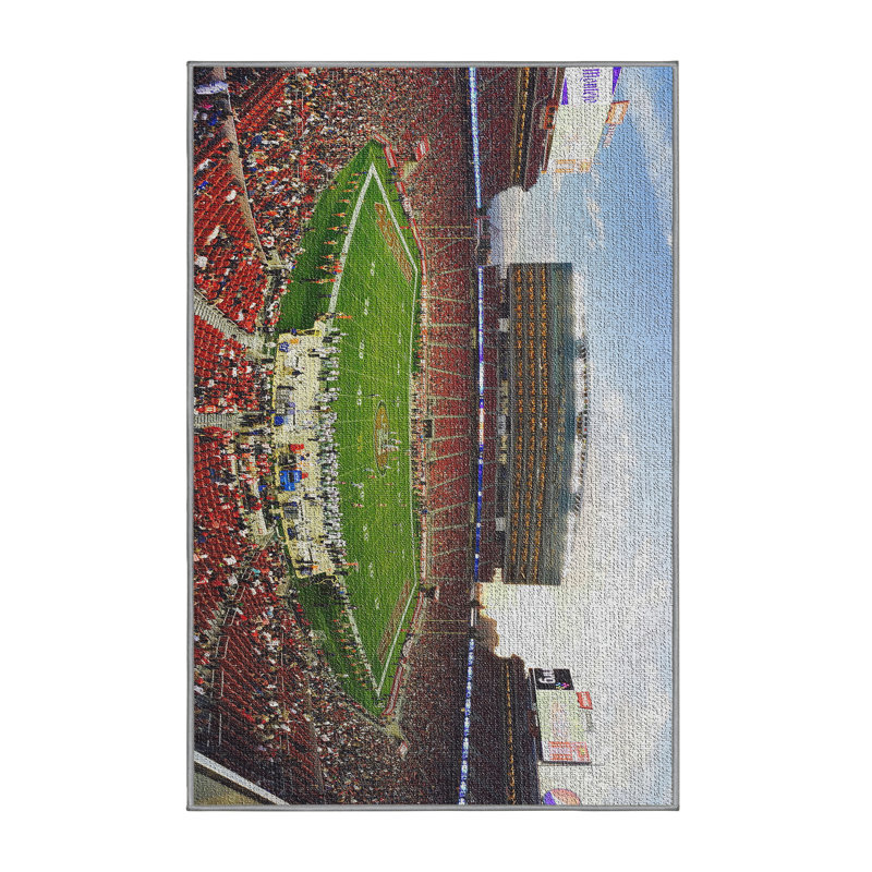 Tapis 1 zone rouge football field, Rectangle 5 pi x 7 pi