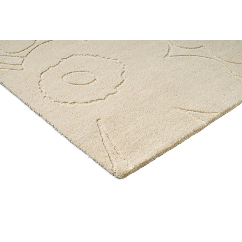 Piirto Unikko Natural White | 133701, Rectangle 6'7" x 9'2", Natural White