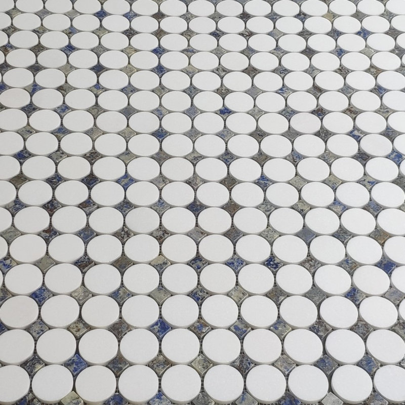11" x 11" Marble Mosaic Wall & Floor Tile