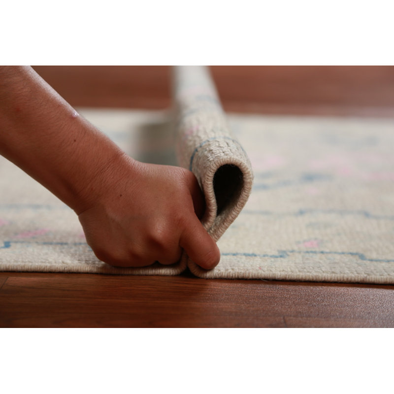 Vegetable Dye Wool Oushak Turkish Runner Rug 3x10