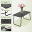 Ensemble de meubles de patio 4 pièces, ensemble de conversation extérieur en textilène avec 2 chaises de patio, causeuse et table basse pour le jardin près de la piscine