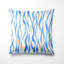 Coussin abstrait - Coussin à rayures bleues-125945100