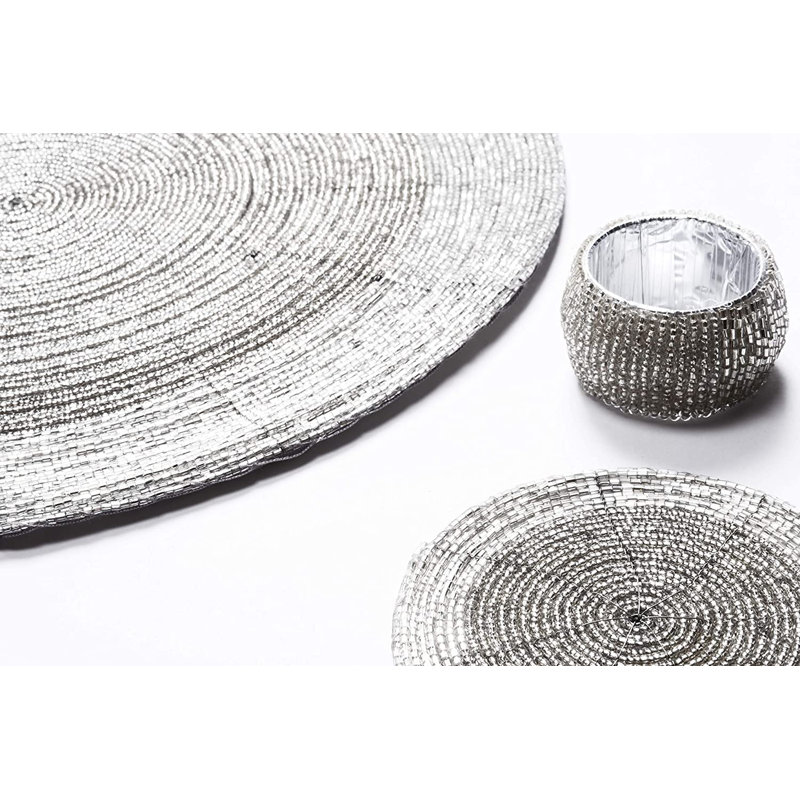 18 Piece Placemat Set, Silver