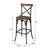 Bar Stool With Cross Back