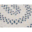 Tapis réversible en mélange de laine Talamantez - bleu denim-2075961817