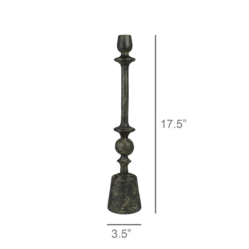 Porte-cône Bastia, patine verte - petit, H 17,5 po x l 3,5 po x P 3,5 po