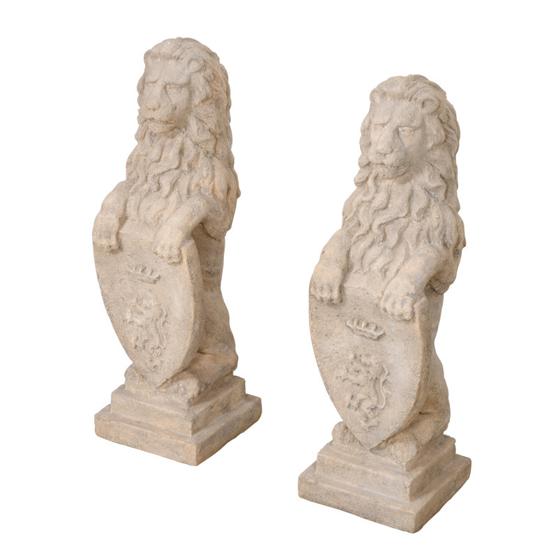 Ensemble de lion héraldique 2 pièces
