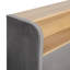 L-Shaped Velvet Daybed 4FT6 with Hydraulic Storage, LED & USB-1544348721-1554174581
