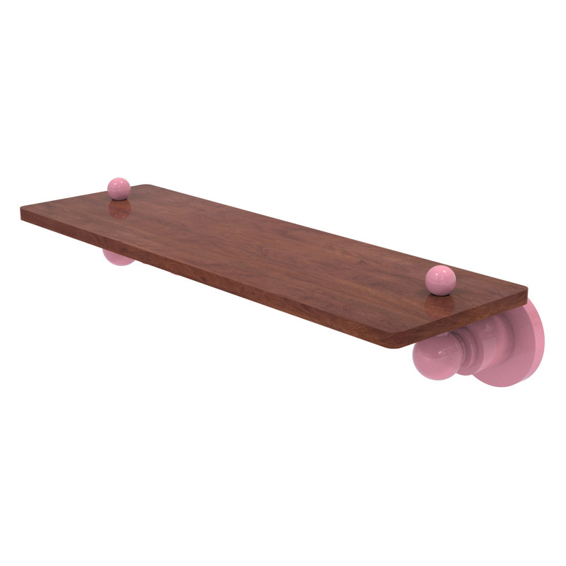 Astor Place Floating Shelf, 2.5" H x 16" W x 5" D, Pink