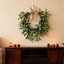 1Pcs Artificielle couronne de Noël guirlande de Noël ornement rustique verdure couronne printemps plantes guirlande pour porte d'entrée décoration de fête,