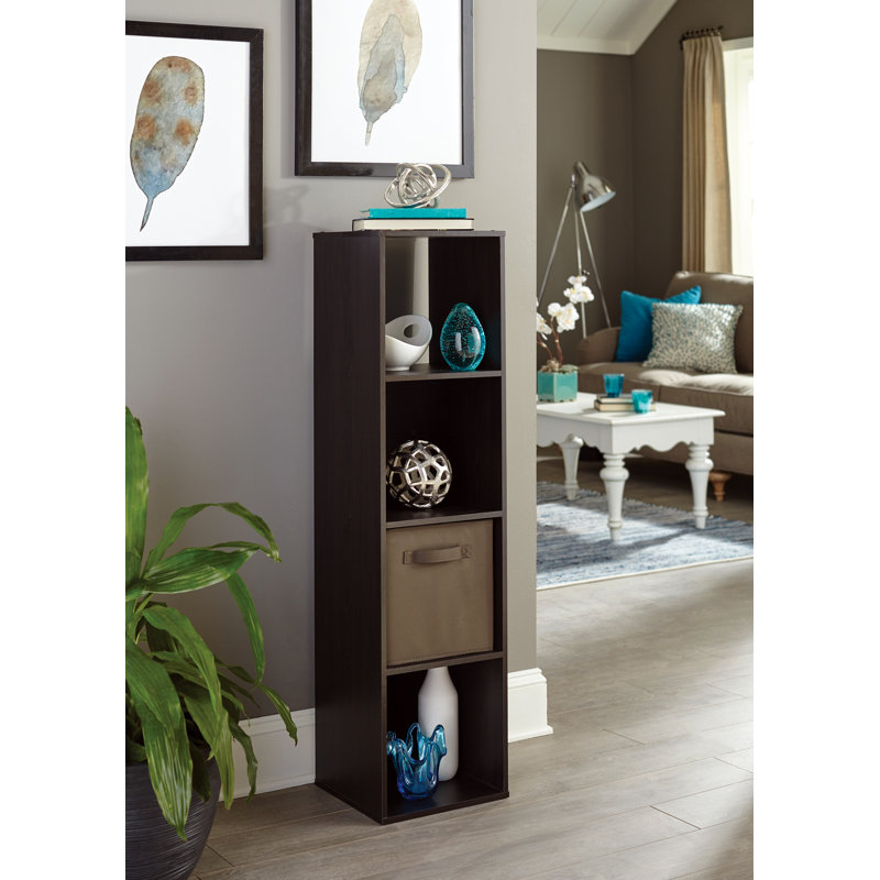 Cubeicals 47.56'' H x 12.24'' W 4-Cube Bookcase, Espresso