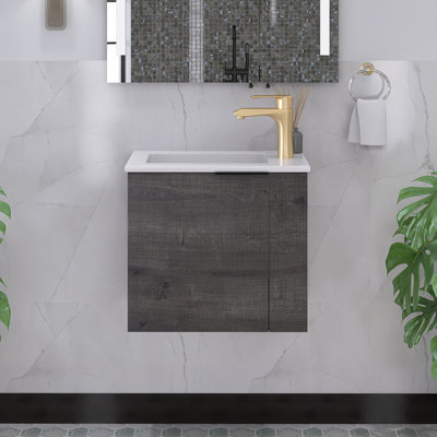 Ani 22'' Single Bathroom Vanity with Ceramic Top