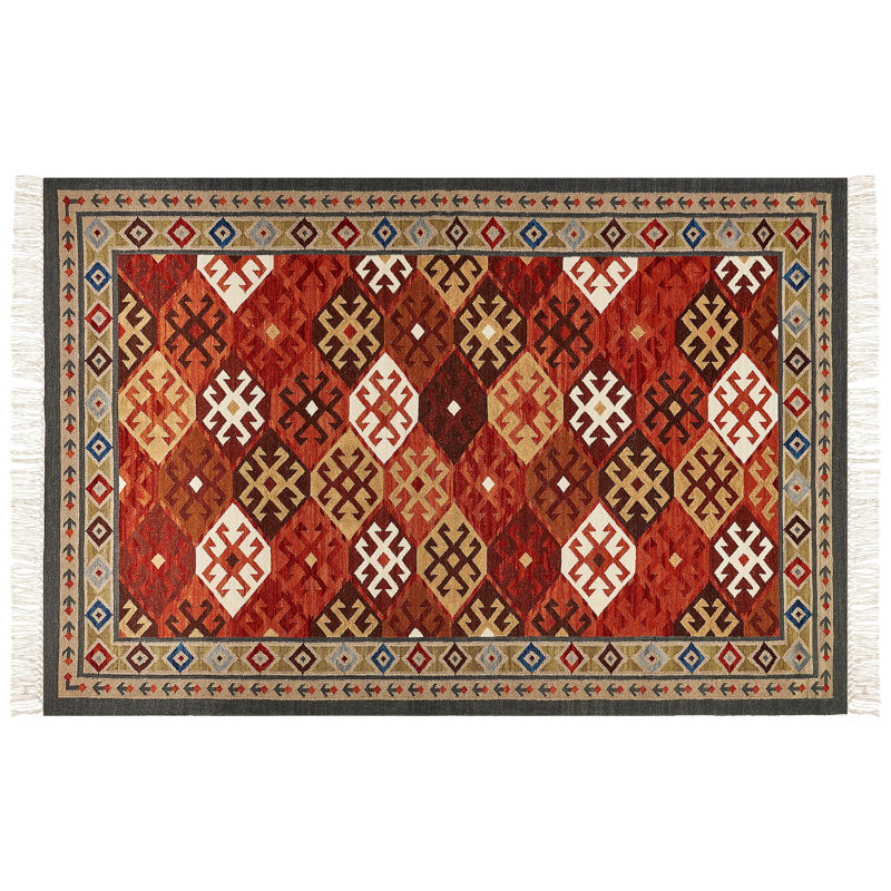 Blocher Southwestern Wool Hand Woven Area Rug, Rectangle 200 x 300cm