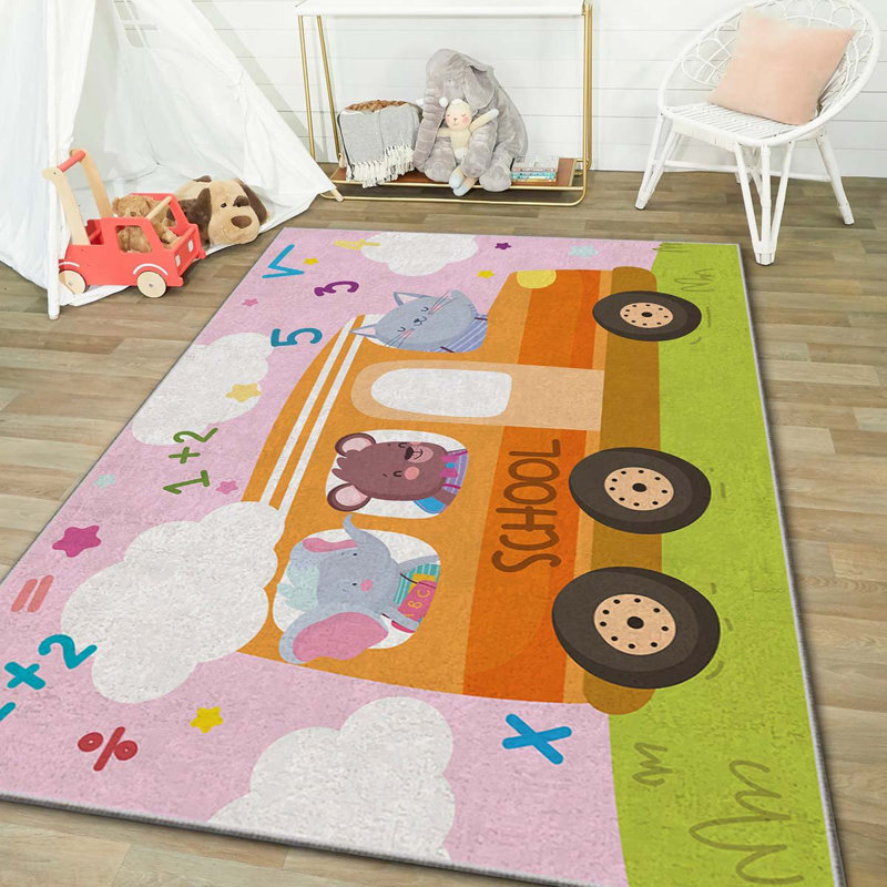 Tapis luxueux (4 pi x 6 pi), 100% polyester, 740 g / m² | Éponge stratifiée antidérapante pour le confort | Antibactérien, facile à nettoyer, lavable à la machine à 86 ° F | Parfait pour le salon et la chambre à coucher
