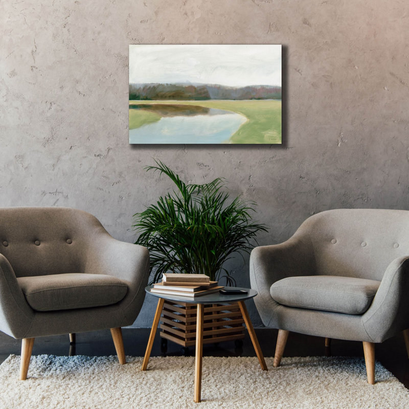 «Interior Lake 2» par James Wiens, art mural sur toile, H 26 po x l 40 po