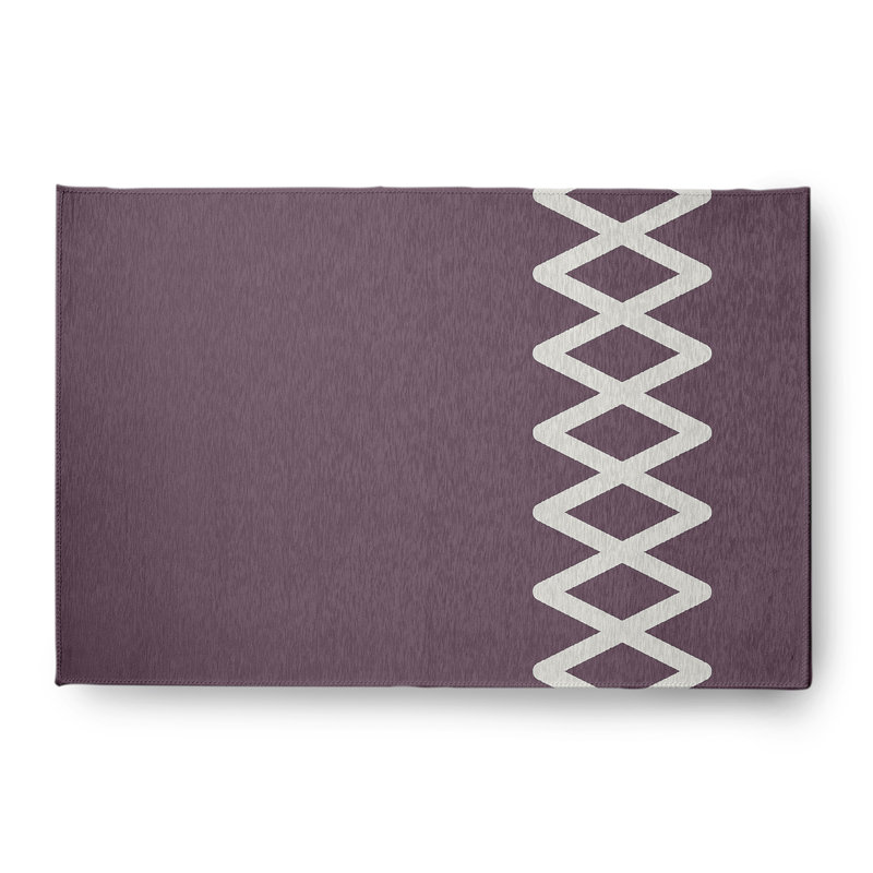 Chenille Geometric Indoor Rug, Rectangle 4' x 6'
