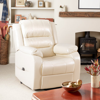 Fauteuil inclinable relevable en similicuir