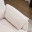 Canapé en L 70,87 po à deux tons en forme de L noir et blanc, canapé modulaire avec repose-pieds, assise profonde en chenille 2 places et coussin - parfait pour le salon, la chambre à coucher, un appartement