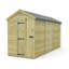 Total Sheds 5ft x 14ft Security Apex Shed - Heavy-Duty Hasp Staple Anti-Tamper - Pressure Treated Timber - UK Manufactured